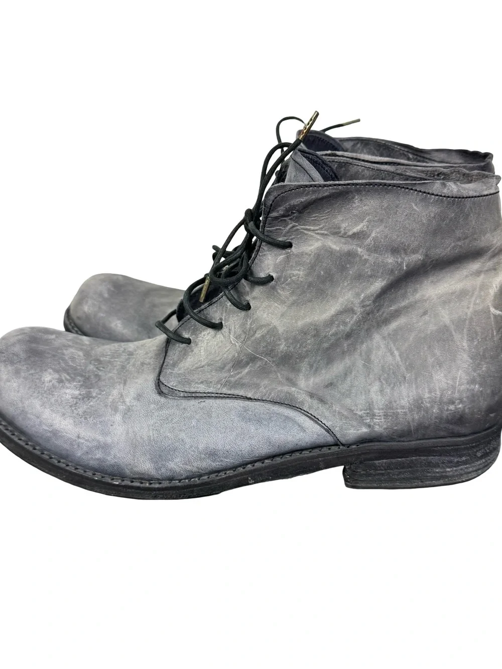 A Diciannoveventitre A1923 Ankle Boots SS6 Horse Leather Oiled (Grigio) Gray 45